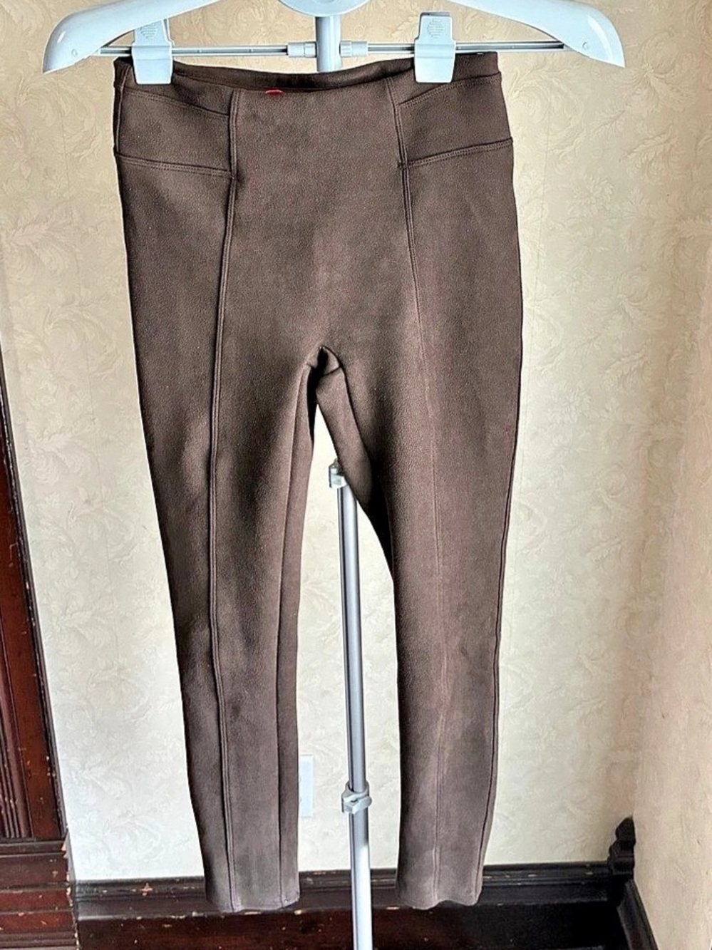 SPANX Faux Suede Leggings Brown XS
